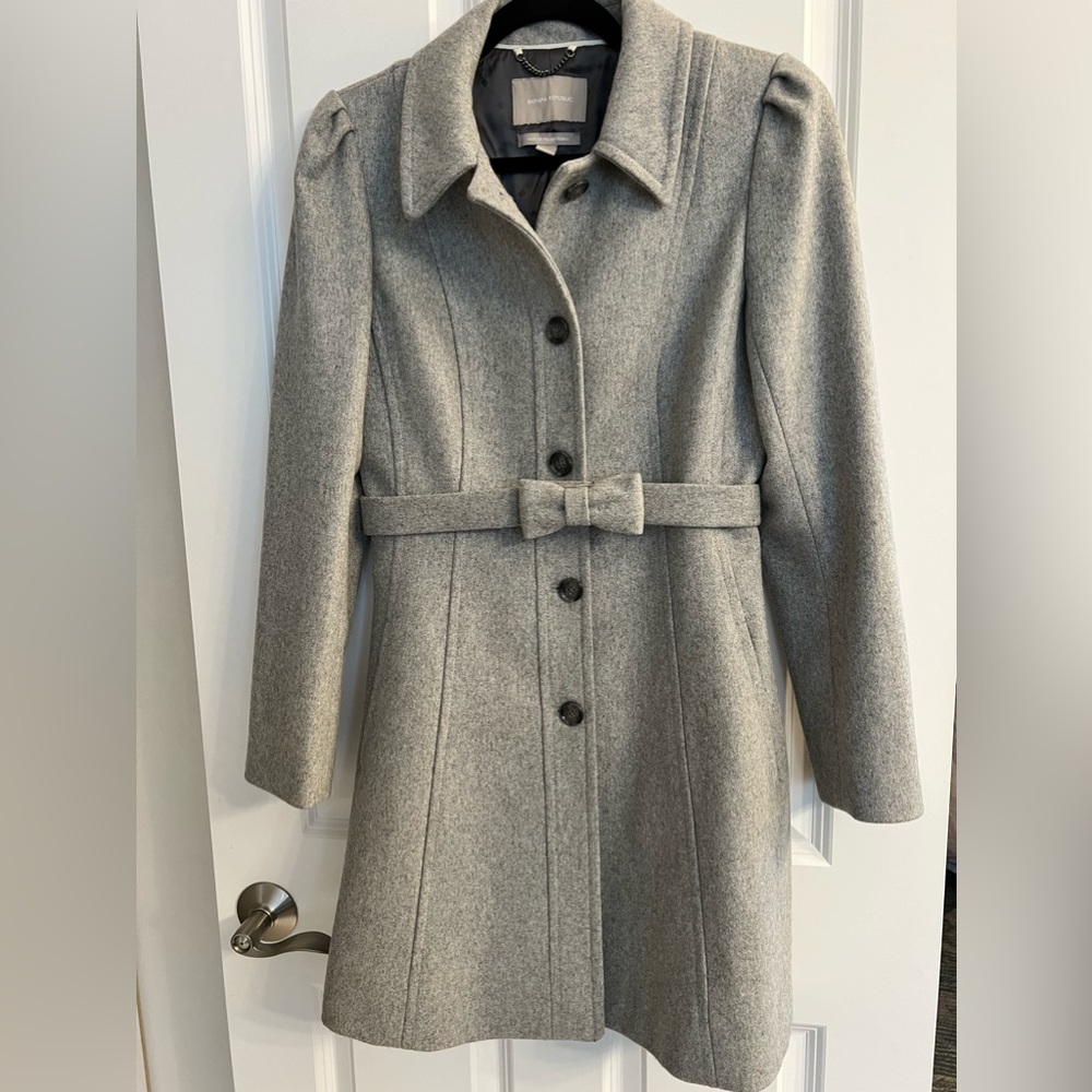 Banana Republic Gray Wool Coat